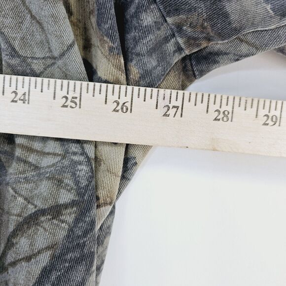 Vintage Walls Realtree Shirt Mens Button Up Patched Distressed No Size‎ Tag Camo - Picture 7 of 10